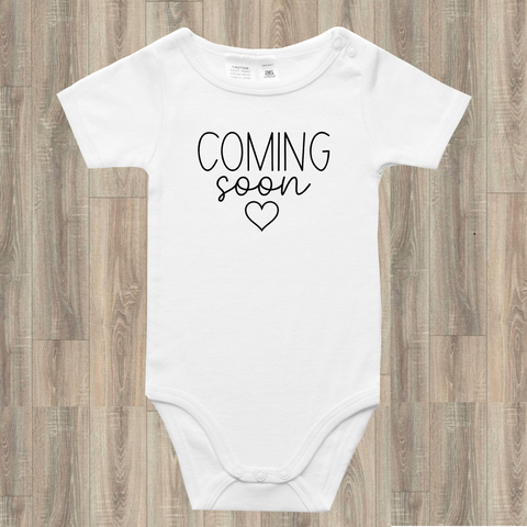 Coming Soon Baby Onesie