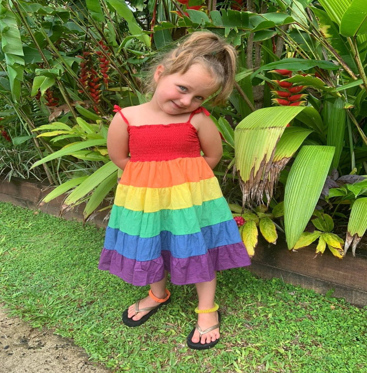 Pleiades Girls Size 4T sale Rainbow Seersucker Vivian Dress!