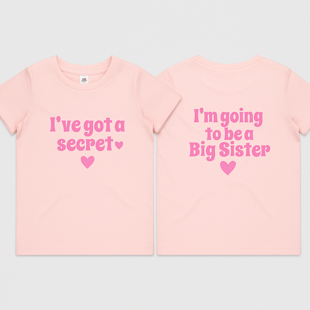 A Secret I Am A Big Sister Shirt Big Sister Shirts For Girls Big