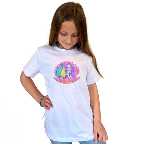 Kids Mermaid Clamshell T-Shirt