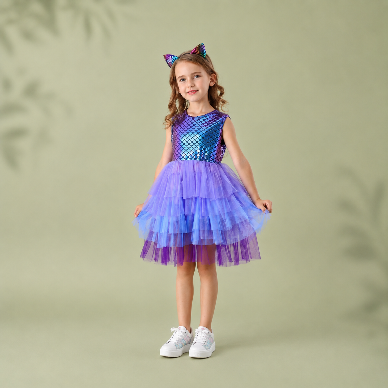 Mermaid Dress NZ | Purple Girls Tutu Dress | Sparkly Costume  Adore  a'Belles