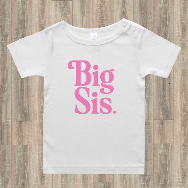 Big Sis Tee - Pink or Black
