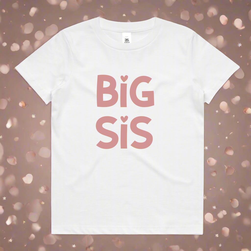 Big sis with heart tshirt 