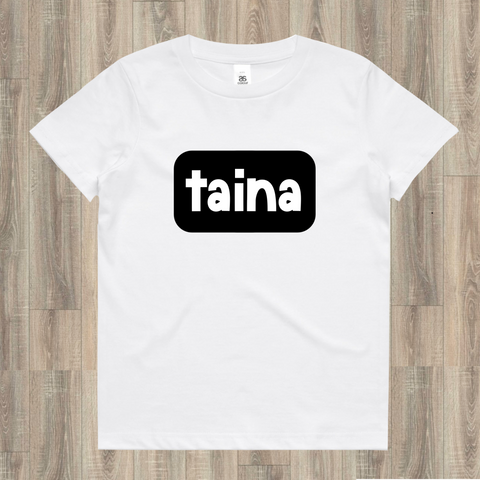 taina onesie/tee maori language