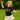 Child wearing a black t-shirt with gold Art Deco picture