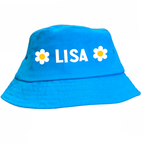 Personalised flower Kids Bucket Hat