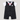 A baby boy's short-sleeve romper styled like a formal tuxedo, featuring a black and white pinstripe vest, a white shirt collar, a red bow tie, and a white pocket square, displayed on a neutral beige background.