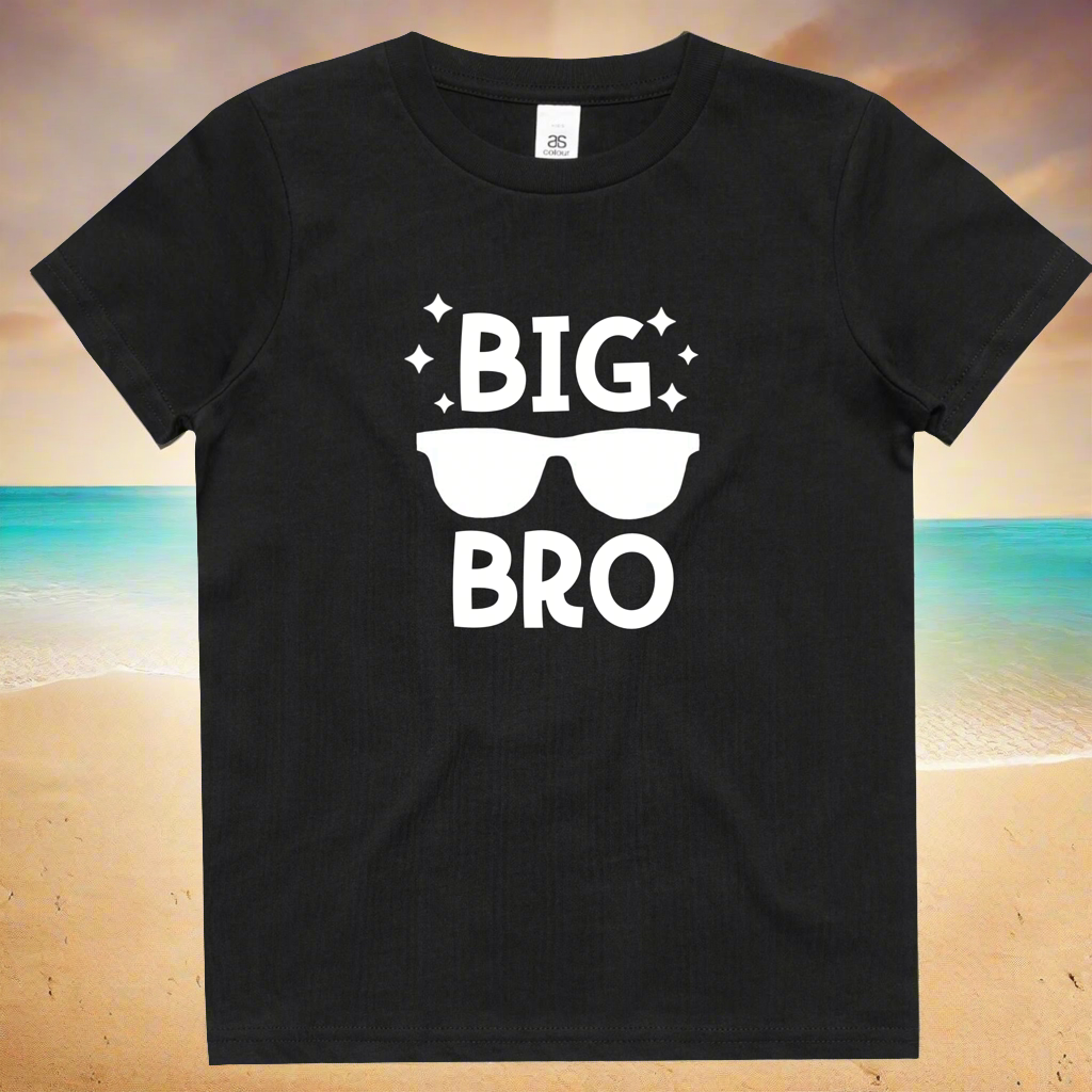 Big bro with sunglasses t shirt 