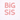 Pink 'Big Sis' text with heart symbols on a white background