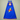 Blue superhero cape lightning