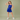 Childs Blue Art Deco Dress