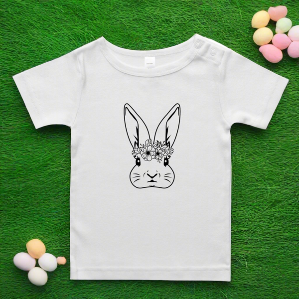 Floral bunny tee shirt