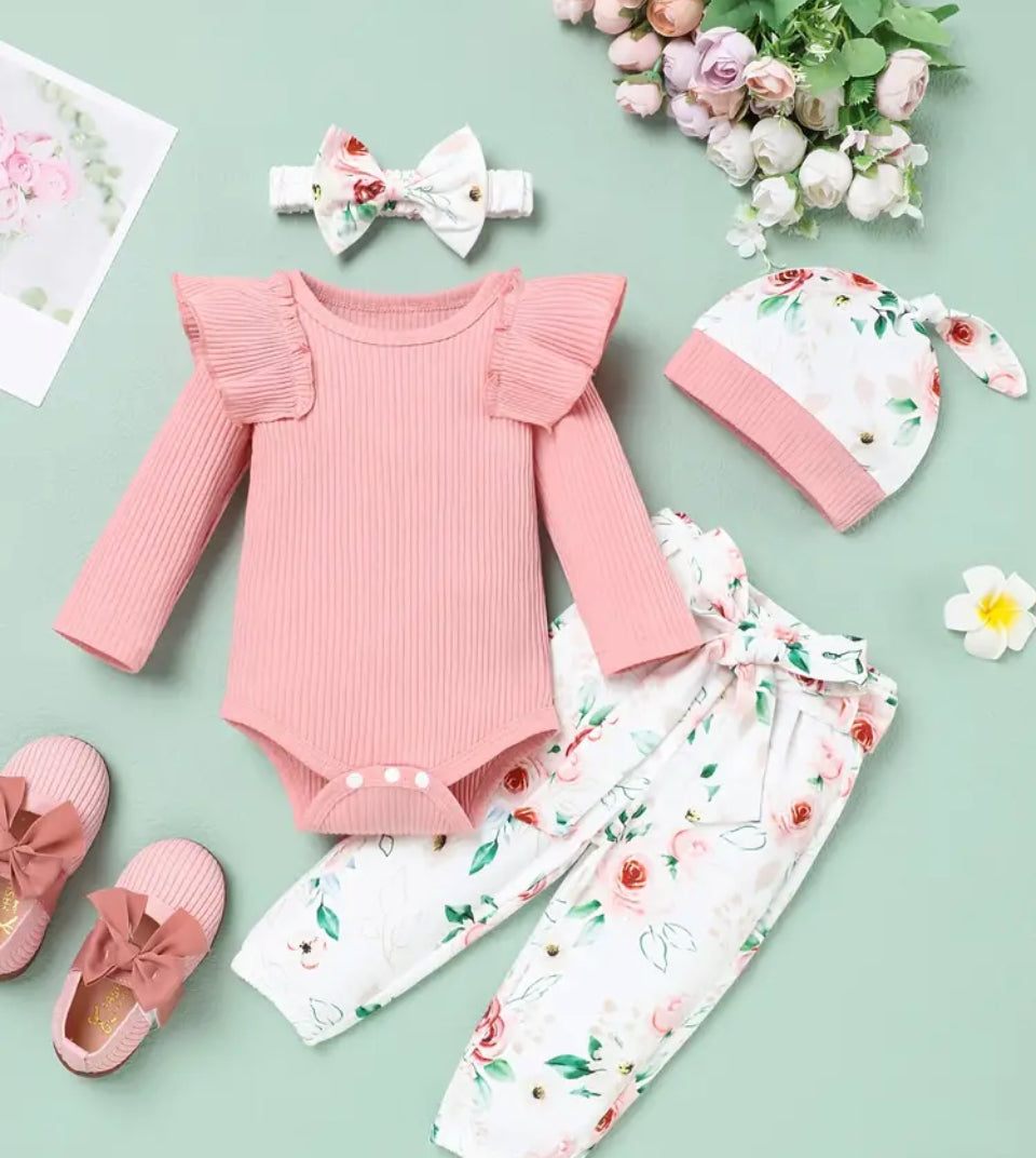 Pink baby outfit