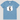 A light blue short-sleeve kids' t-shirt with a white cloud graphic on the chest containing the text 'I'M 5' in black font, displayed flat against a light gray background.