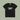 Black t-shirt with 'I've got a secret' text on a light green background