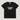 A black short-sleeve crewneck t-shirt with the phrase 'I've got a secret' printed in white retro-style lettering across the chest, displayed flat against a light gray background.