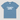 A light blue short-sleeve crewneck t-shirt with the phrase 'I've got a secret' printed in white across the chest, displayed flat against a light beige background.