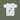 White t-shirt with blue and black design on a green background