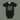Black baby onesie with colorful graphic design on a gray background