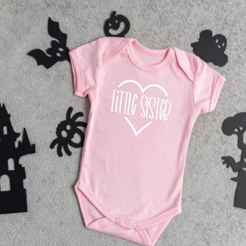 lLittle Sister Heart Onesie 