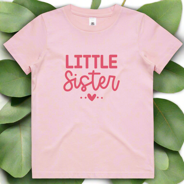 Little Sister heart tee shirt