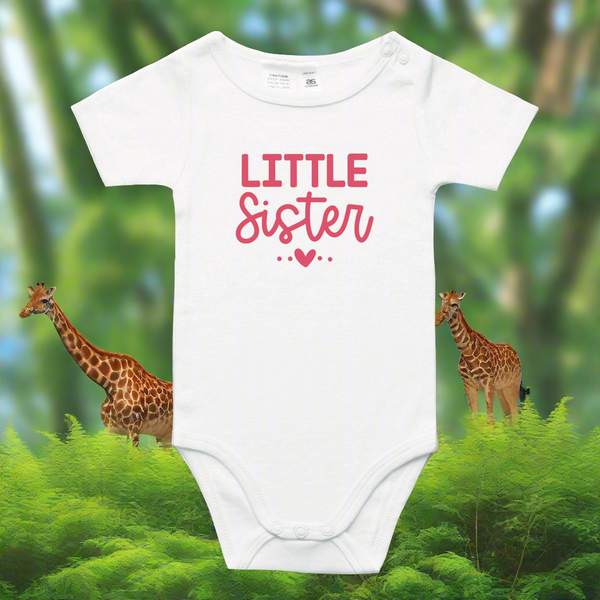 Little sister heart onesie 