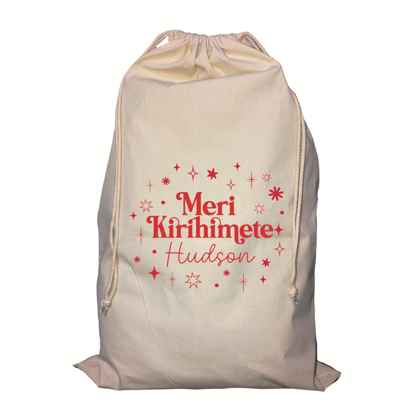 Meri Kirihimete Personalised Santa Sack