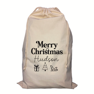 Merry Christmas Personalised Santa Sack