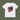 White t-shirt with a graphic of a person on a bike and sunset design on a green background