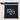 Navy blue pouch with 'Baby' and footprints text on a beige background