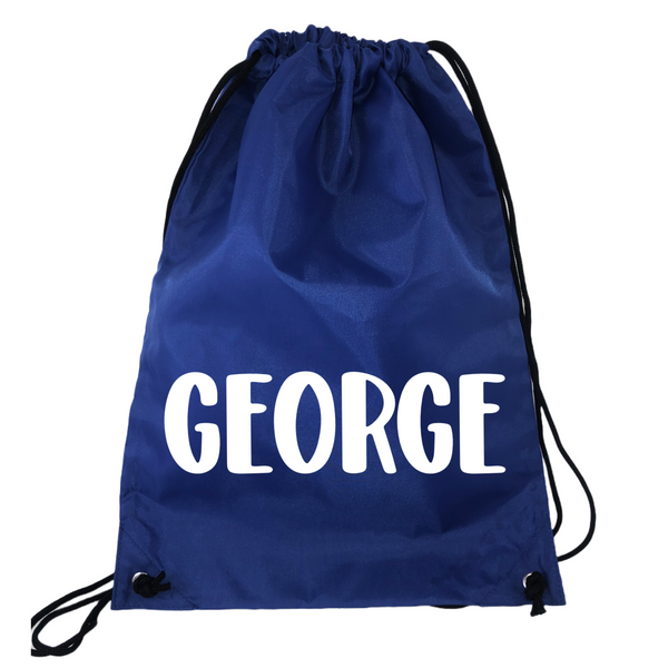 Personalised Swim Bag Name only - Blue