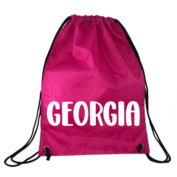 Personalised Swim Bag Name only - Pink