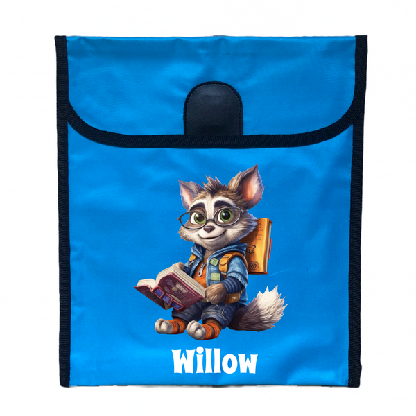 Personalised Book Bag Blue