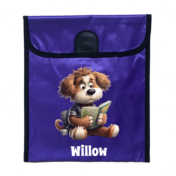 Personalised Book Bag Purple