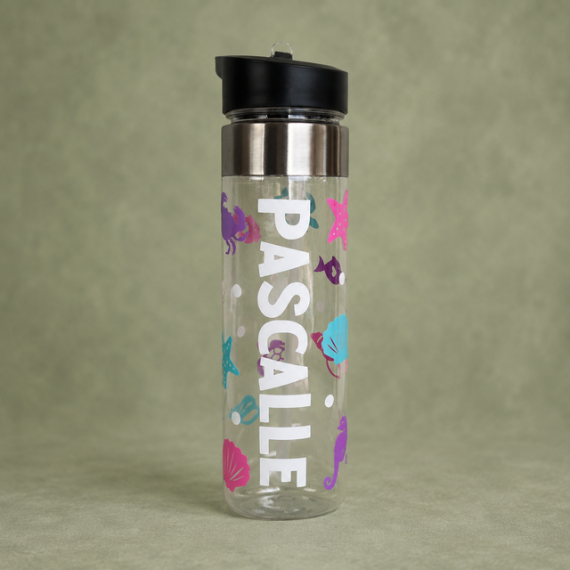 Hand-Personalised Mermaid Drink Bottle NZ – 650ml BPA-Free Kids Bottle ...