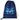 Blue drawstring bag with 'M' and 'Michelle' text on a white background