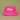 A bright pink cotton bucket hat with the name 'Mila' embroidered in white script on the front, set against a solid olive green background.