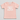 A light pink short-sleeve baby t-shirt with the words 'PROMOTED TO BIG SISTER' printed in white on the front, laid flat on a neutral gray background.