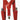 Red Children's Y-back braces with adjustable straps