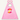 Pink Superhero cape lightning badge