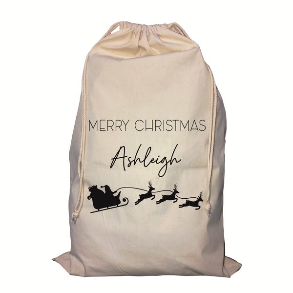 Santa Sleigh Personalised Santa Sack