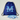 Blue drawstring bag with 'M' and 'Michelle' text, accompanied by blue swim goggles on a light gray background