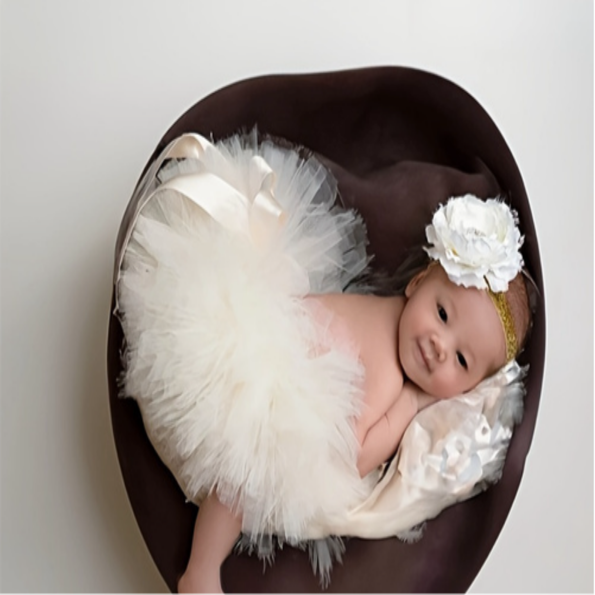 White Baby Tutu and Headband