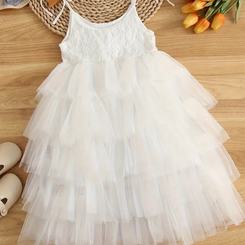 White Flower Girl Dress