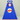 A royal blue superhero cape with red trim, featuring a custom printed graphic on the front with the name 'LOGAN' in red, a yellow lightning bolt, and a white circle. A matching blue mask is shown above the cape against a neutral light gray background.