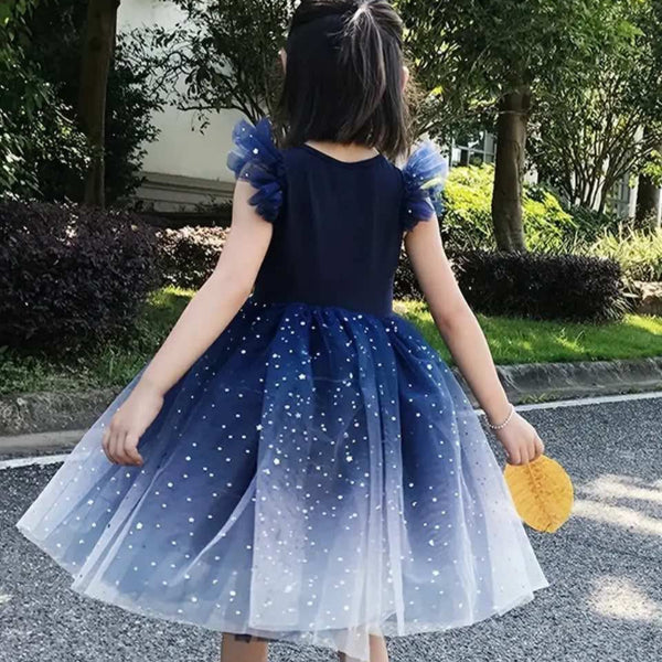 sparkly navy dress