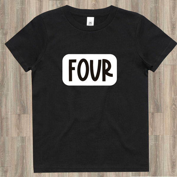 Black Four Tee