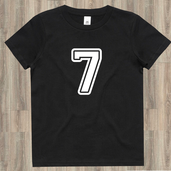 Black tee number 7