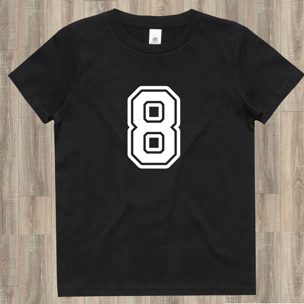 Black tee number 8