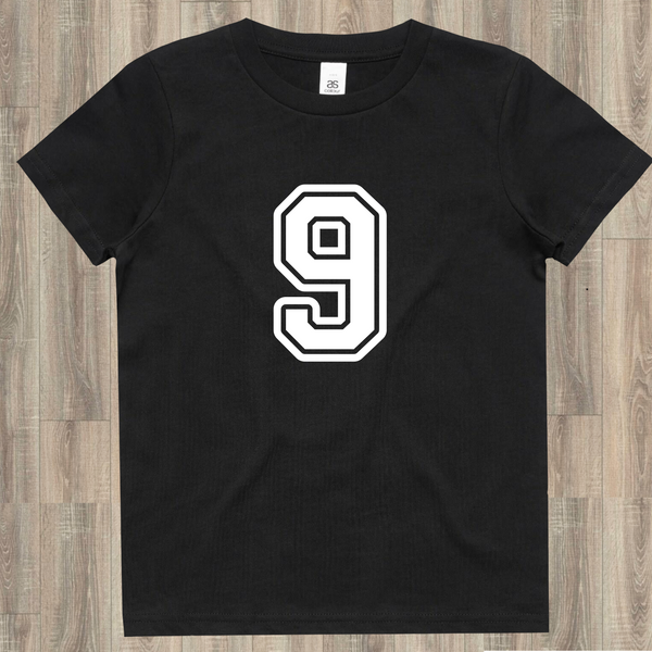 Black tee number 9